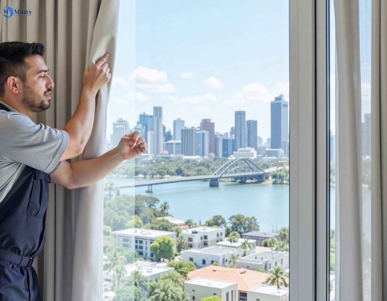 Professional curtain steam cleaning service wahroonga-nsw QLD by Matty Curtain Cleaning