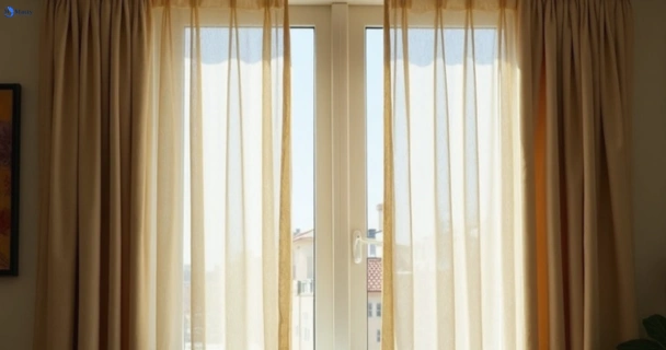Dull dusty drapes in wahroonga-nsw before professional cleaning